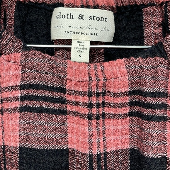 ANTHROPOLOGIE Cloth & Stone Daia Plaid Mini Dress S - Picture 10 of 11